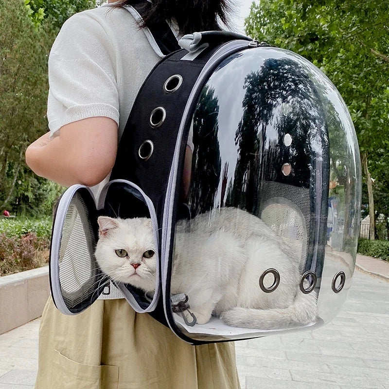 Mochila astronauta com visão panoramica