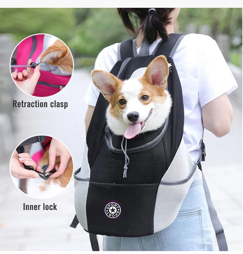 Mochila canguru para cachorros