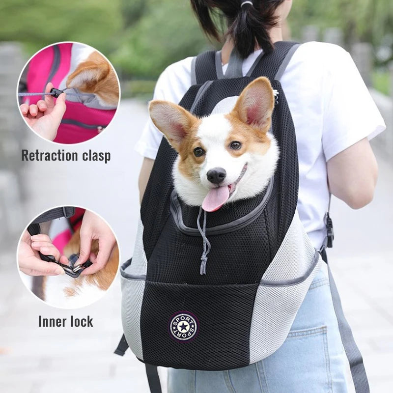 Mochila canguru para cachorros